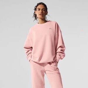 ALO Yoga Women's Pink Quartz Accolade Sweatshirt NWT